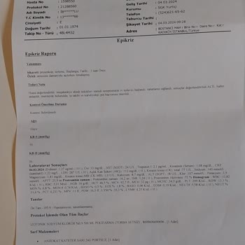 Medical Park Hastanesi Haksız Alınan Ücret İadesi Talebi