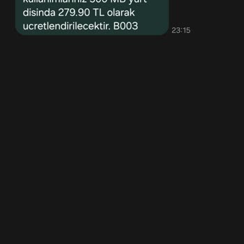 Vodafone Talep Dışı Paket Yükleme Ve Ücretlendirme
