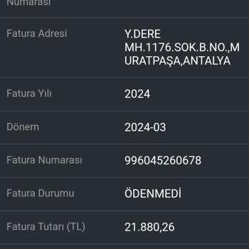 CK Enerji Akdeniz Elektrik Elektriğimin Borcu Gereğinde Kesilmeyip Bana Fazla Fazla Gönderilmesi
