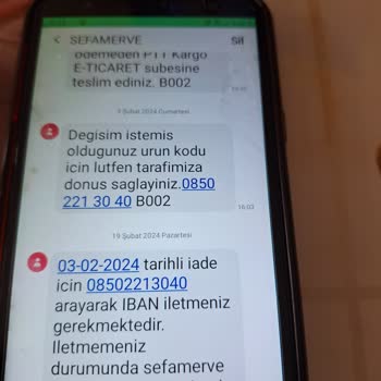 Sefamerve Geri İade İşlemi