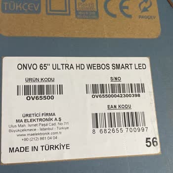 Onvo Yeni TV'de Sürekli Sorunlar Ve Servis Yetersizliği