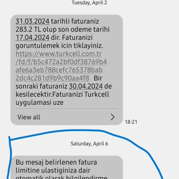 Vodafone'a Numaramı Taşımam İle Turkcell'in Gönderdiği Fahiş Fatura