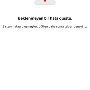 Vodafone Ek Paket Hatası