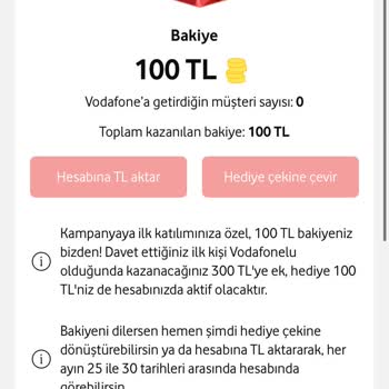 Vodafone Link At Kazan Bakiye Gelmedi