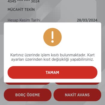 Ziraat Bankası İşlem Kısıtı Kaldırma Sorunu