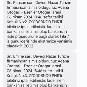 Deveci Nazar Turizm Kapanmış Firmaya Bilet Kestirdiler