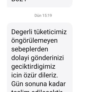 Horoz Lojistik Kargo Teslim Edememe