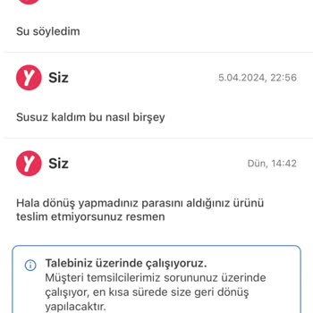 Yemeksepeti Market Eksik Ürün Gönderimi