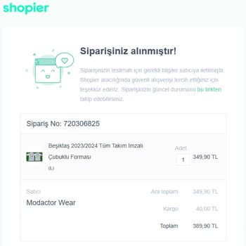 Shopier'den Kargo Gelmedi