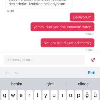 Yemeksepeti Katık Döner Pis Yemek Sorunu