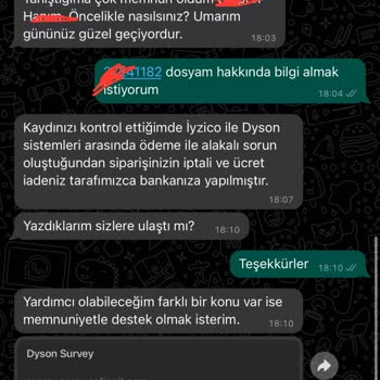 Dyson Alışveriş Sistemsizliğinden Dolayı Mağdurum