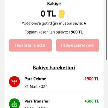Vodafone Link At Para Kazan Ödeme Yapılmıyor