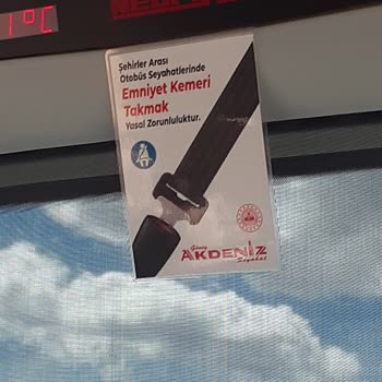 Güney Akdeniz Seyahat Emniyet Kemeri Kırık