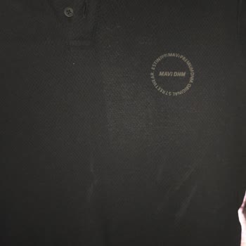 Mavi Polo Yaka T-shirt Renk Solması