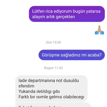 Little Honey Bunnies İade Sürecinde Yaşanan Mağduriyet