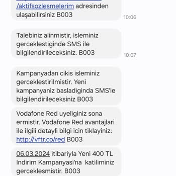 Vodafone Yalan Söyleyerek Tarife Değişikliği