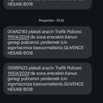 Güvence Hesabı Güvence Hsb Yanlış Mesaj