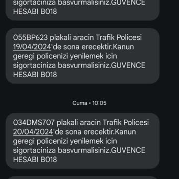 Güvence Hesabı Güvence Hsb Yanlış Mesaj