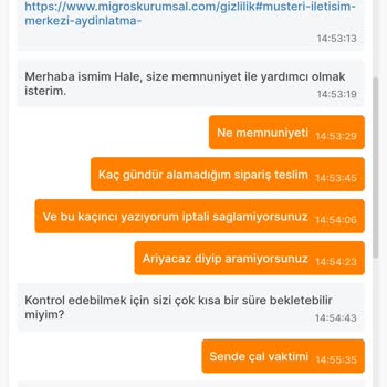 Migros Sanal Market Gel Al Mağduriyeti