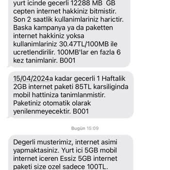 Türk Telekom Fazla Fatura İnternet Aşımı