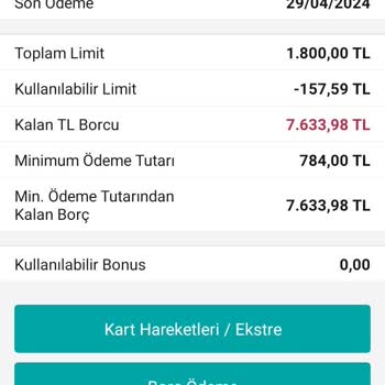 Garanti Bankası Borcum Olmadığı Halde Borç Gösteriyor.