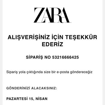 Zara Siparişte Yalan Beyan