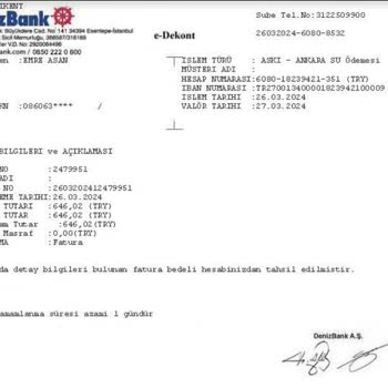 Denizbank'ın Otomatik Ödeme İptal Edememe Sorunu