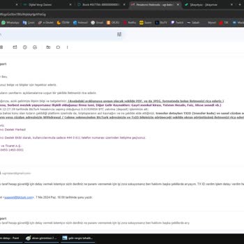 BTC Türk Platformu Bahaneler Göstererek Para Çekimine İzin Vermiyor