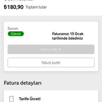Vodafone'un Usulsüz Zamları