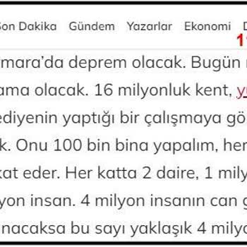 TBMM Tespit Edilen Ama Gerçekleştirilmeyen AFAD Önerisi