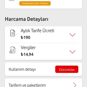 Vodafone Artan Fatura. Fatura Belirsizliği.