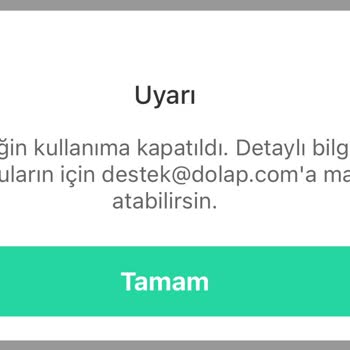 Dolap Sebepsiz Hesap Kullanımı Kapatılması.