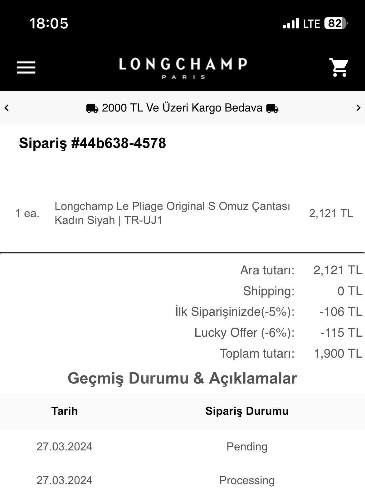 Longchamp Türkiye Alışveriş Sorunu Şikayetvar