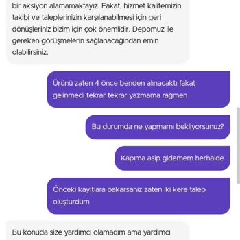 Getir Büyük Hatalı Ürün İçin İade Sağlamıyor