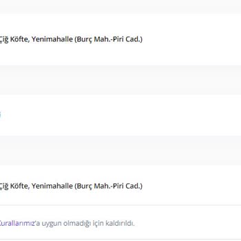 Getir Üzerinden Alınana Komagene Çiğköftenin İçerisinden Tırtıl Çıktı.