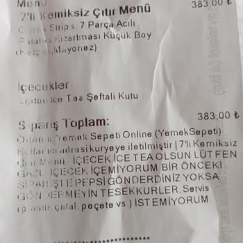 Yemek Sepeti + KFC