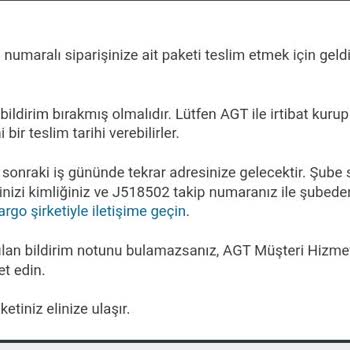 AGT Kurye (aynigunteslim.com) Amazon Teslimat Sorunu: Eve Uğramayan Kurye!