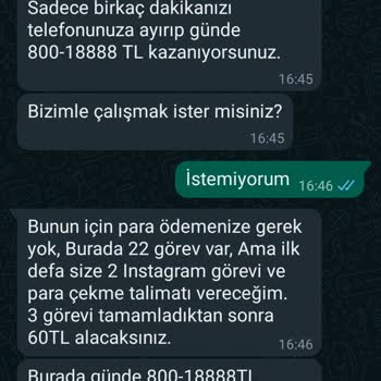 WhatsApp Bilinmeyen Numaradan Mesaj Geldi.