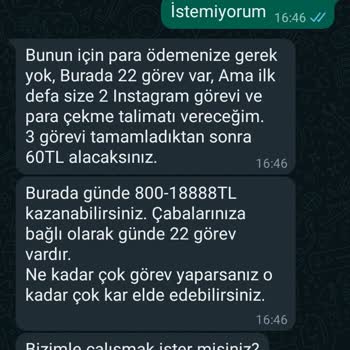 WhatsApp Bilinmeyen Numaradan Mesaj Geldi.