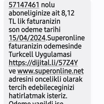 Turkcell Superonline Anlaşılmayan Fatura