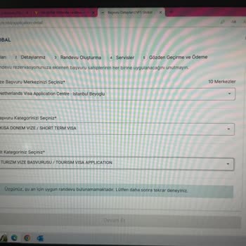 VFS Global Vize Randevu Yok