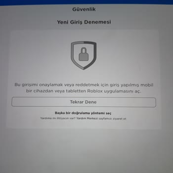 Roblox 2 Aşamalı Kod