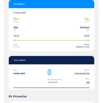 Ajet Fazla Ücret Vererek Seçtiğim Koltuğu Habersiz Değiştirdi