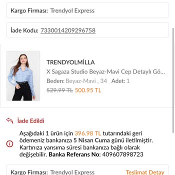 Trendyolmilla Hatasının Arkasında Durmuyor