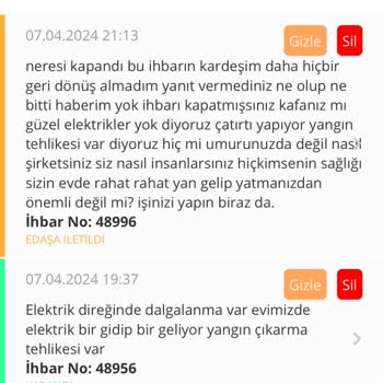 TEDAŞ Müşteri İle İlgilenmemesi