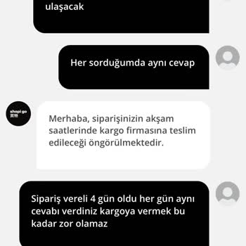 Shopi GO Güvensizlik Ve Kargo Süreci