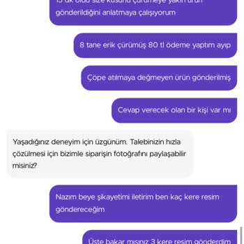 Getir Gelen Ürünün Ayıplı Ürün Olması