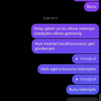 Minilovekids1 Beklenen Elbise Yerine Farklı Ürün Gönderildi