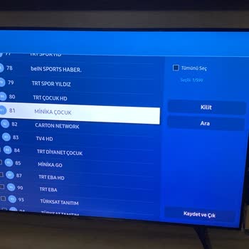 Samsung Kanal Sıralama Sorunu