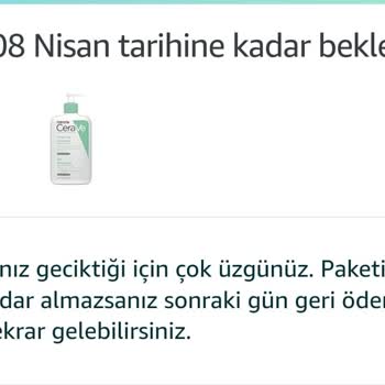 Amazon Aldığım Ürünün Taahhüt Edilen Tarihte Elime Ulaşmaması